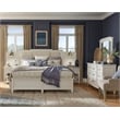 Magnussen Home Willowbrook Egg Shell White Queen Upholstered Wall Panel Bed