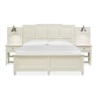 Magnussen Home Willowbrook Egg Shell White King Wall Panel Bed