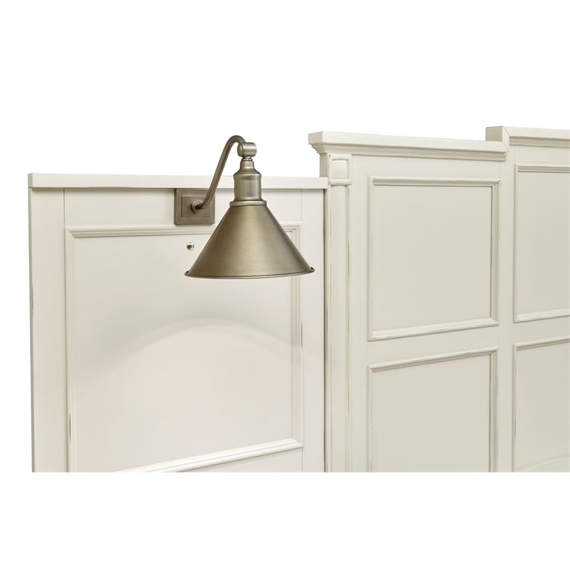 Magnussen Home Willowbrook Egg Shell White King Wall Panel Bed