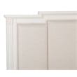 Magnussen Home Willowbrook Egg Shell White King Panel Upholstered Storage Bed