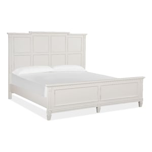 Magnussen Home Willowbrook Egg Shell White California King Panel Bed