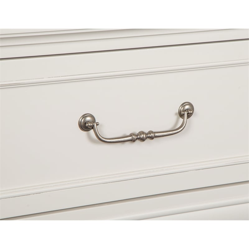 Magnussen Home Willowbrook Egg Shell White California King Panel Storage Bed