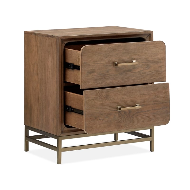 Magnussen Home Lindon Belgian Wheat And Coffee Bean Drawer Nightstand