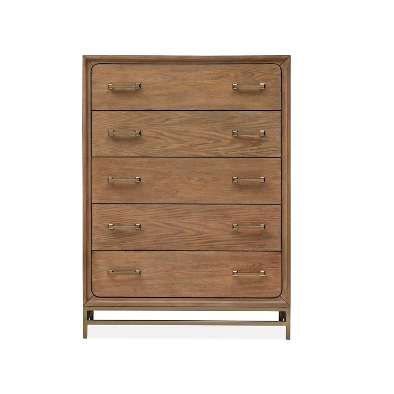 Magnussen Home Lindon Belgian Wheat And Coffee Bean 5-Drawers Chest