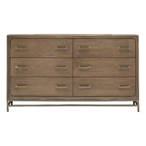 Magnussen Home Lindon Belgian Wheat And Coffee Bean 6-Drawers Dresser