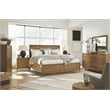Magnussen Home Lindon Belgian Wheat And Coffee Bean King Panel Storage Bed