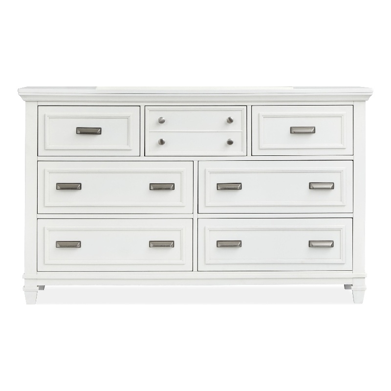 Magnussen Home Charleston White Dove White 7-Drawers Dresser