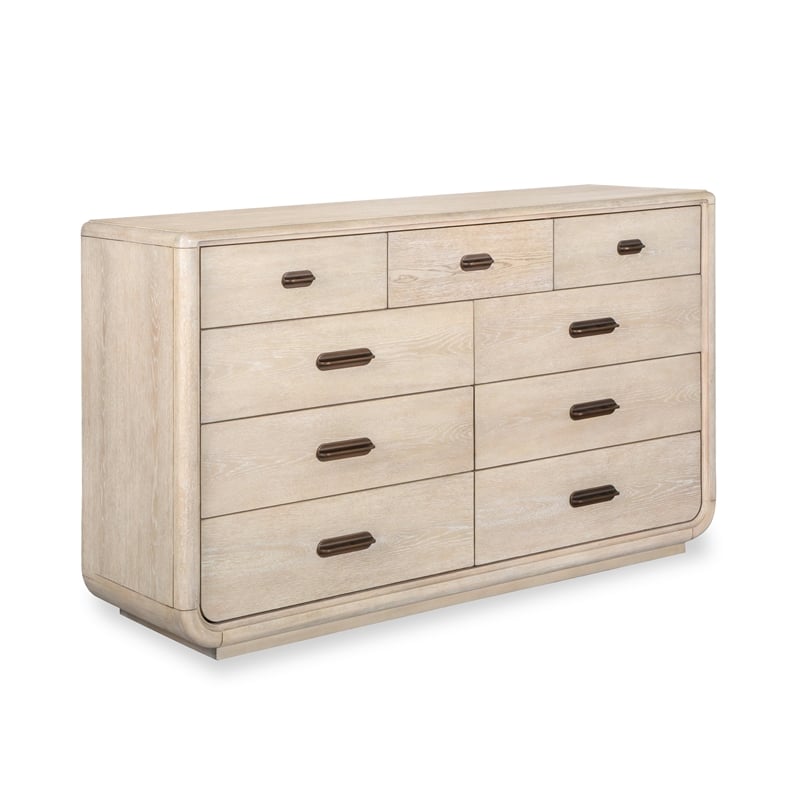 Salt Life Home Sunset Cove Sanibel Brown Drawer Dresser With Landscape Mirror