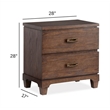 Salt Life Home Sugar Mill Spiced Rum Drawer Nightstand
