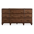 Salt Life Home Sugar Mill Spiced Rum Drawer Dresser With Shaped Mirror