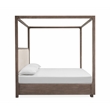 Magnussen Home Westbourne Dark Umber Queen Upholstered Poster Bed