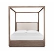 Magnussen Home Westbourne Dark Umber Queen Upholstered Poster Bed