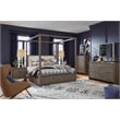 Magnussen Home Westbourne Dark Umber Queen Upholstered Poster Bed