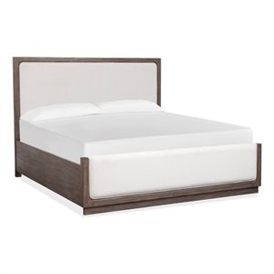 Magnussen Home Westbourne Dark Umber California King Upholstered Panel Bed