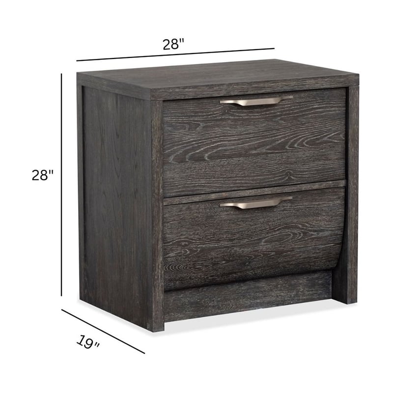 Magnussen Home Kinsley Black Heron Drawer Nightstand