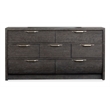 Magnussen Home Kinsley Black Heron Dresser With Portrait Mirror