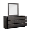 Magnussen Home Kinsley Black Heron Dresser With Portrait Mirror