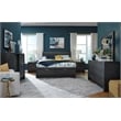 Magnussen Home Kinsley Black Heron Queen Panel Storage Bed