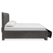Magnussen Home Kinsley Black Heron Queen Panel Storage Bed