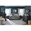 Magnussen Home Kinsley Black Heron Queen Upholstered Panel Bed