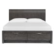 Magnussen Home Kinsley Black Heron California King Panel Storage Bed