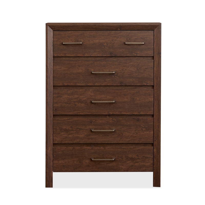 Magnussen Home Llewellyn Columbian Walnut 5-Drawers Bedroom Chest