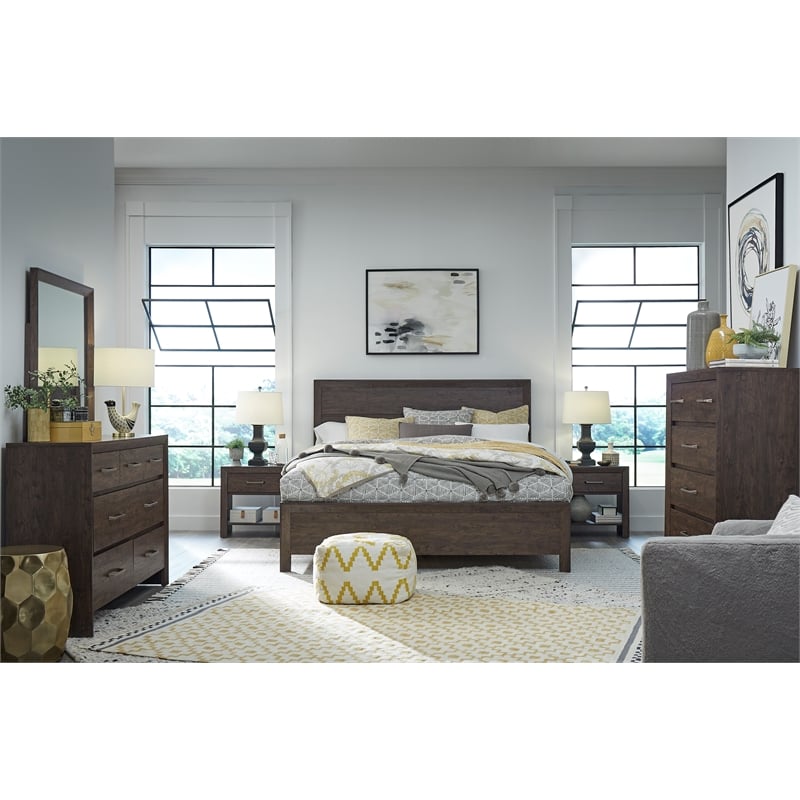 Magnussen Home Llewellyn Columbian Walnut 5-Drawers Bedroom Chest