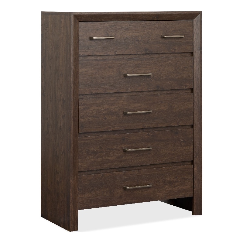 Magnussen Home Llewellyn Columbian Walnut 5-Drawers Bedroom Chest