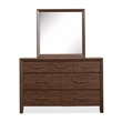 Magnussen Home Llewellyn Columbian Walnut Dresser With Portrait Mirror