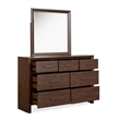 Magnussen Home Llewellyn Columbian Walnut Dresser With Portrait Mirror