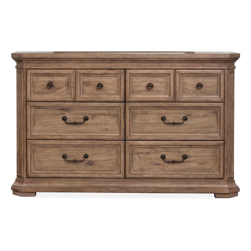 Magnussen Home Adler Court Florentine Walnut 6-Drawers Dresser