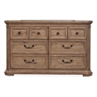 Magnussen Home Adler Court Florentine Walnut 6-Drawers Dresser