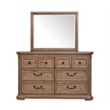 Magnussen Home Adler Court Drawer Dresser With Landscape Mirror