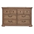 Magnussen Home Adler Court Drawer Dresser With Landscape Mirror