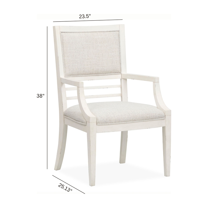 Salt Life Home Echo Isles Sea Pearl And Driftwood Upholstered Arm Chair Two Pack