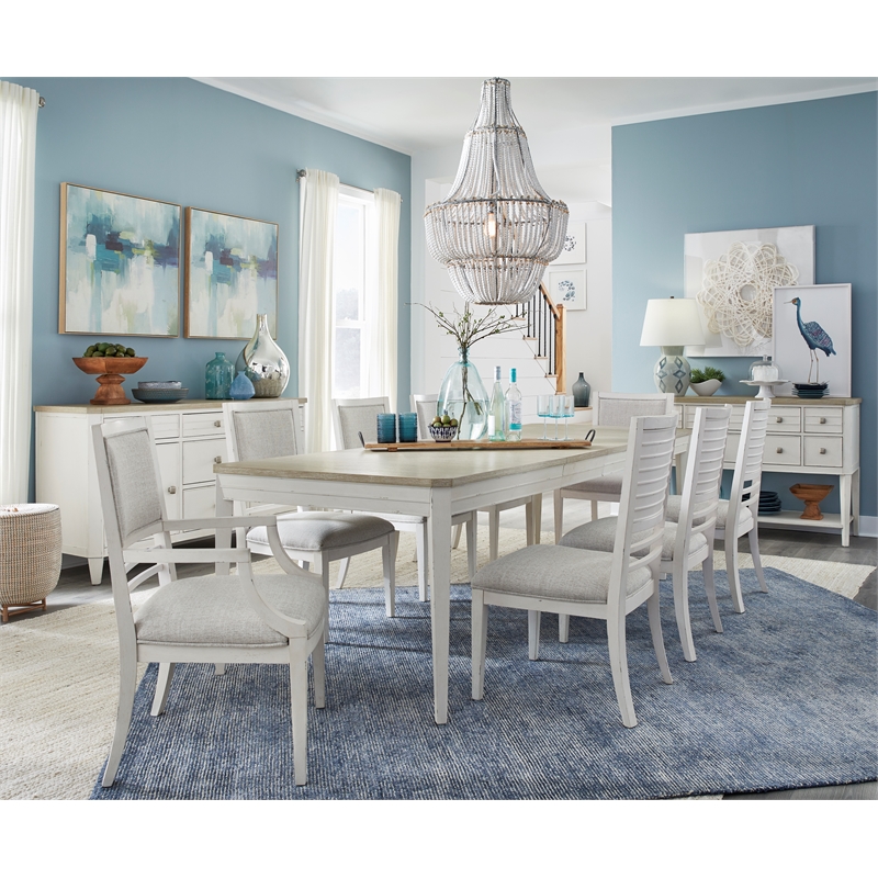 Salt Life Home Echo Isles Sea Pearl And Driftwood Upholstered Arm Chair Two Pack