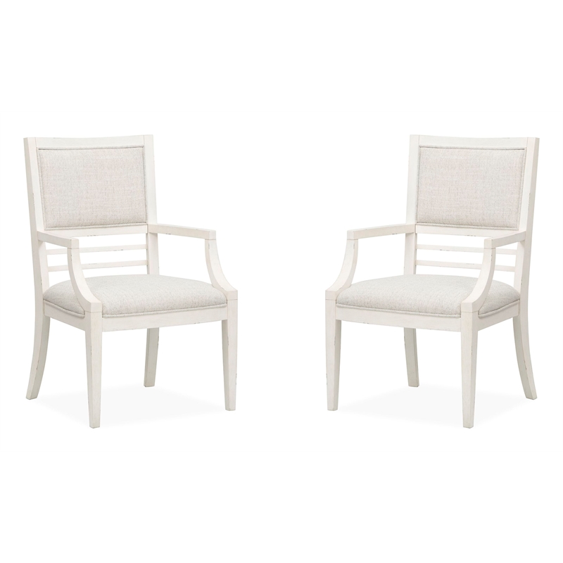 Salt Life Home Echo Isles Sea Pearl And Driftwood Upholstered Arm Chair Two Pack