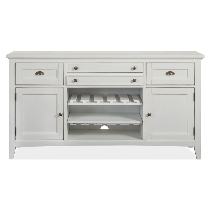 Magnussen Home Heron Cove Chalk White And Dovetail Grey Buffet
