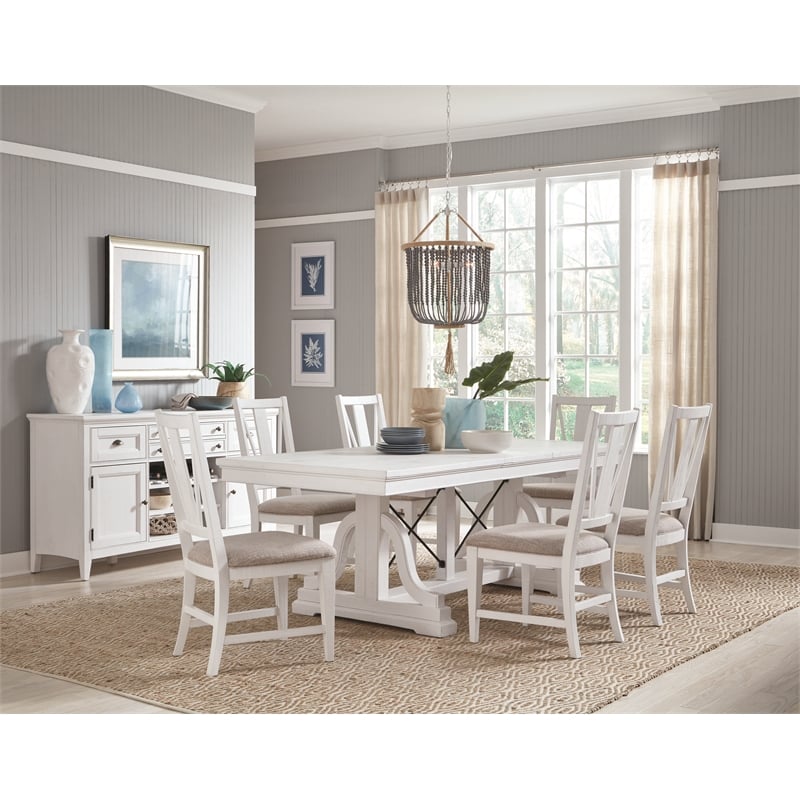 Magnussen Home Heron Cove Chalk White And Dovetail Grey Buffet