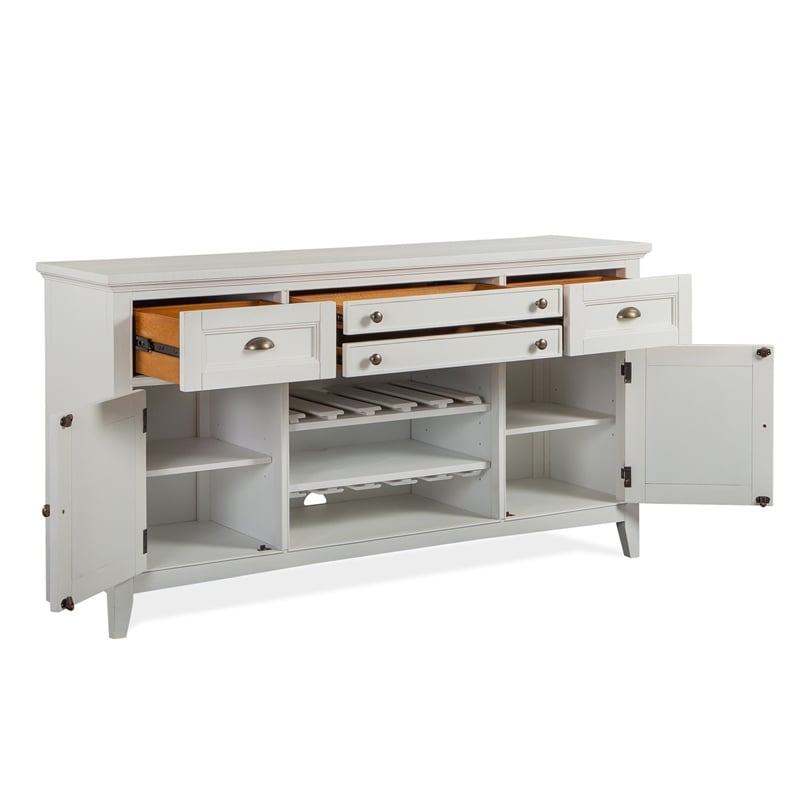 Magnussen Home Heron Cove Chalk White And Dovetail Grey Buffet