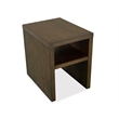 Magnussen Home Merrick Homestead Brown And Clear Glass Chairside End Table