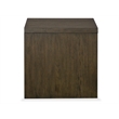Magnussen Home Merrick Homestead Brown And Clear Glass Chairside End Table