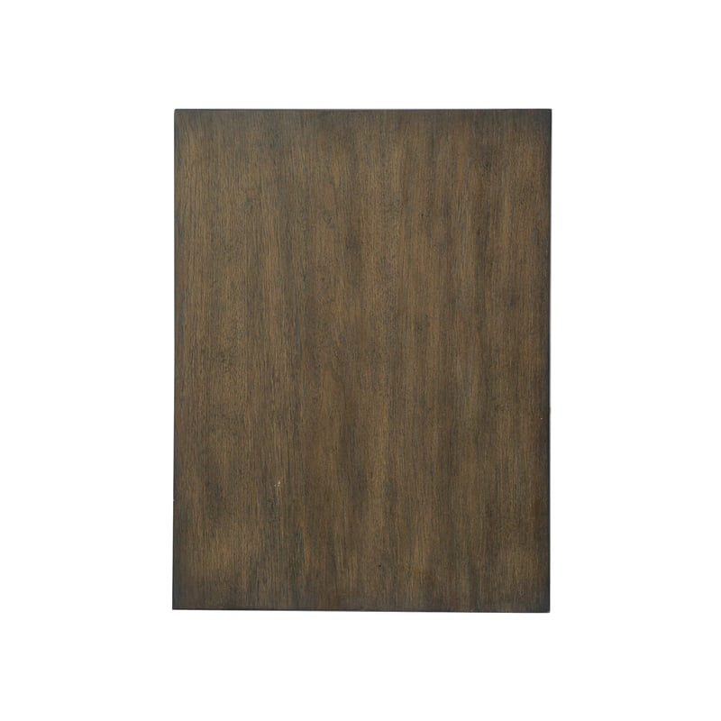 Magnussen Home Merrick Homestead Brown And Clear Glass Chairside End Table