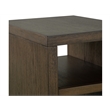 Magnussen Home Merrick Homestead Brown And Clear Glass Chairside End Table