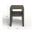 Magnussen Home Merrick Homestead Brown And Clear Glass Chairside End Table