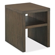 Magnussen Home Merrick Homestead Brown And Clear Glass Chairside End Table
