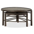 Magnussen Home Hadleigh Black Coffee Bean Shaped Nesting Cocktail Table