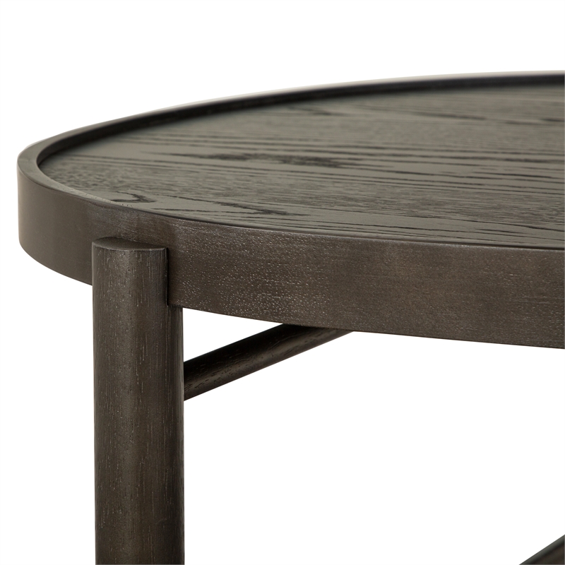 magnussen home hadleigh black coffee bean shaped nesting cocktail table
