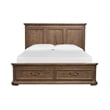 Magnussen Home Adler Court Florentine Walnut King Panel Storage Bed
