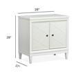 Magnussen Home Springhouse Whisper White Door Nightstand